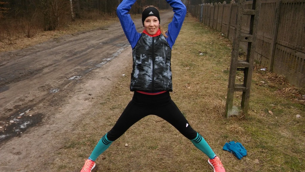 rozgrzewka w ruchu - trening biegowy Kamila Pobłocka-Dobrowolska w Lęborku